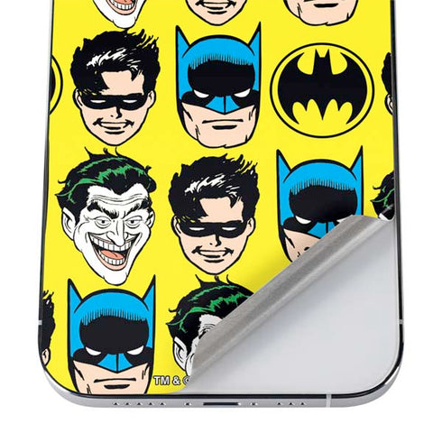 DC Comics Batman Vintage Character Pattern - Joker and Robin iPhone 12 Pro Max Skin