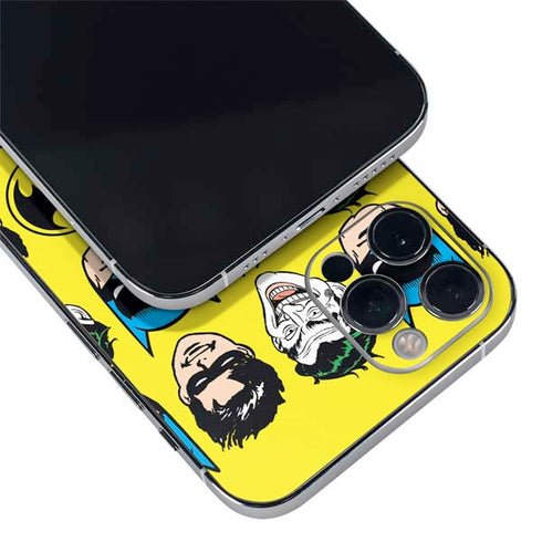 DC Comics Batman Vintage Character Pattern - Joker and Robin iPhone 12 Pro Max Skin