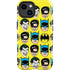 DC Comics Batman Vintage Character Pattern - Joker and Robin iPhone 14 Plus Impact Case