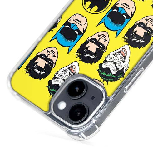 DC Comics Batman Vintage Character Pattern - Joker and Robin iPhone 14 Plus MagSafe Case
