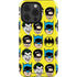 DC Comics Batman Vintage Character Pattern - Joker and Robin iPhone 14 Pro Impact Case
