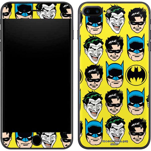 DC Comics Batman Vintage Character Pattern - Joker and Robin iPhone 7 Plus Skin