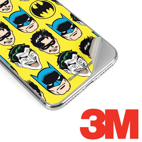 DC Comics Batman Vintage Character Pattern - Joker and Robin iPhone XS Skin