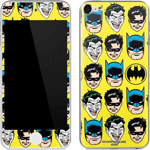 DC Comics Batman Vintage Character Pattern - Joker and Robin Apple iPod Skin