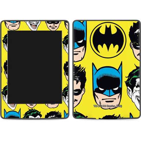 DC Comics Batman Vintage Character Pattern - Joker and Robin Amazon Kindle Skin