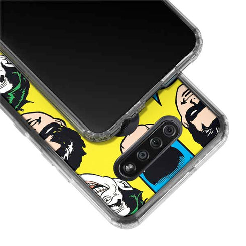 DC Comics Batman Vintage Character Pattern - Joker and Robin LG K51/Q51 Clear Case