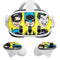 DC Comics Batman Vintage Character Pattern - Joker and Robin Meta Quest 3 Skin