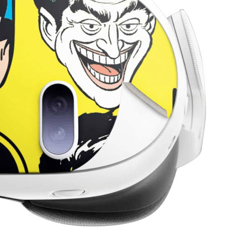 DC Comics Batman Vintage Character Pattern - Joker and Robin Meta Quest 3 Skin