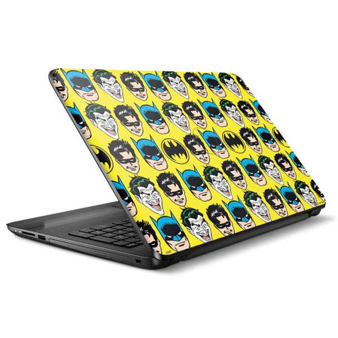DC Comics Batman Vintage Character Pattern - Joker and Robin HP Notebook Skin