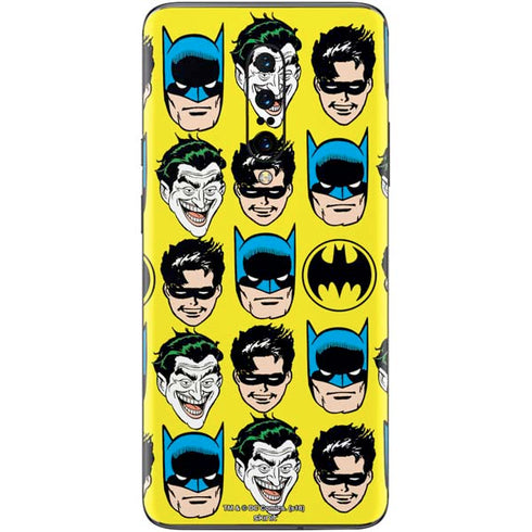 DC Comics Batman Vintage Character Pattern - Joker and Robin OnePlus 7 Pro Skin