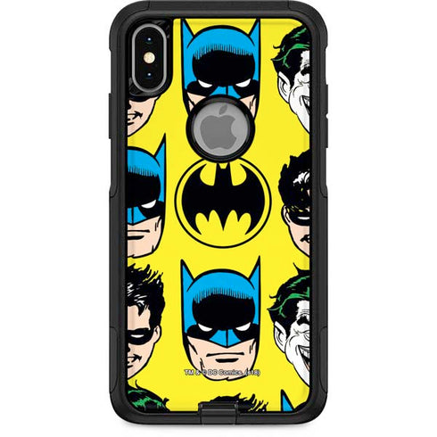 DC Comics Batman Vintage Character Pattern - Joker and Robin Otterbox Commuter iPhone Skin