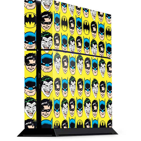 DC Comics Batman Vintage Character Pattern - Joker and Robin PS4 Console Skin