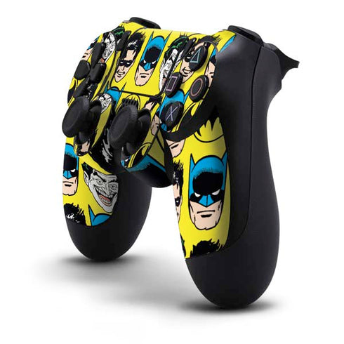 DC Comics Batman Vintage Character Pattern - Joker and Robin PS4 Controller Skin
