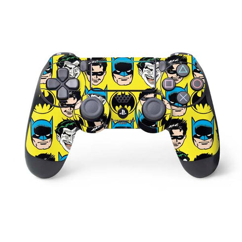 DC Comics Batman Vintage Character Pattern - Joker and Robin PS4 Pro/Slim Controller Skin