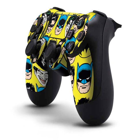 DC Comics Batman Vintage Character Pattern - Joker and Robin PS4 Pro/Slim Controller Skin