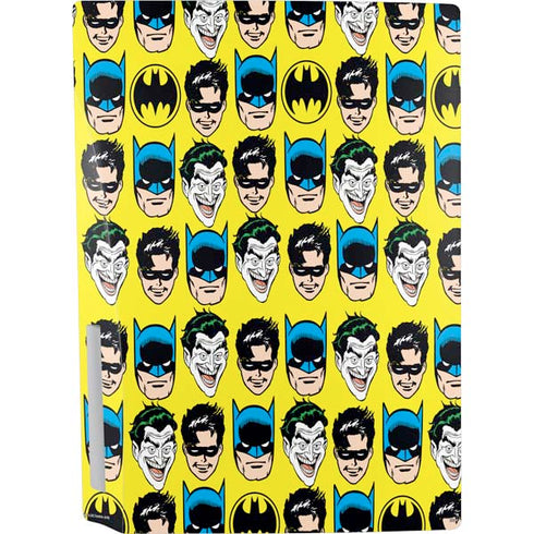 DC Comics Batman Vintage Character Pattern - Joker and Robin PS5 Bundle Skin