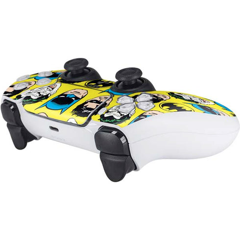 DC Comics Batman Vintage Character Pattern - Joker and Robin PS5 Controller Skin