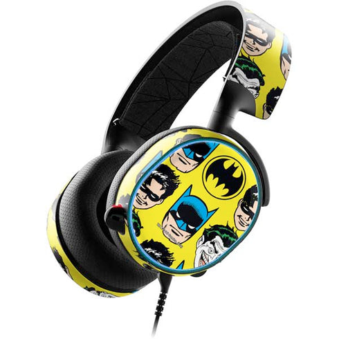 DC Comics Batman Vintage Character Pattern - Joker and Robin SteelSeries Arctis 3 Skin