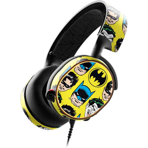 DC Comics Batman Vintage Character Pattern - Joker and Robin SteelSeries Arctis 5 Skin