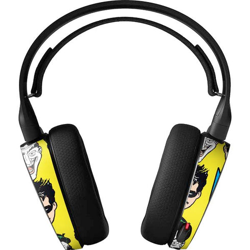 DC Comics Batman Vintage Character Pattern - Joker and Robin SteelSeries Arctis 5 Skin