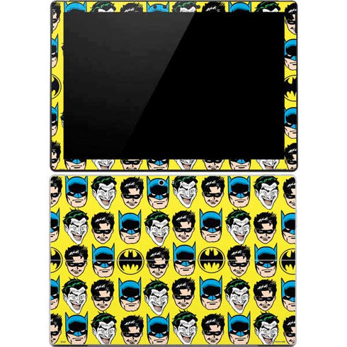DC Comics Batman Vintage Character Pattern - Joker and Robin Surface Pro 4 Skin