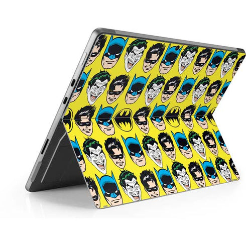 DC Comics Batman Vintage Character Pattern - Joker and Robin Surface Pro 9 Skin