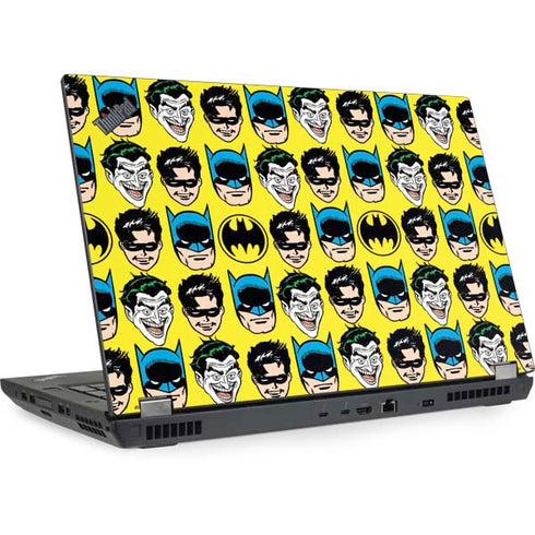 DC Comics Batman Vintage Character Pattern - Joker and Robin Lenovo ThinkPad Skin