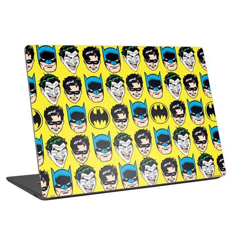 DC Comics Batman Vintage Character Pattern - Joker and Robin Universal Laptop 16in (13 x 9.4in) Skin