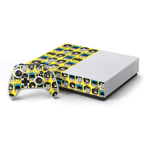 DC Comics Batman Vintage Character Pattern - Joker and Robin Xbox One Skins