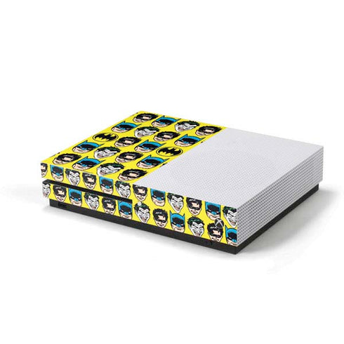 DC Comics Batman Vintage Character Pattern - Joker and Robin Xbox One S Console Skin
