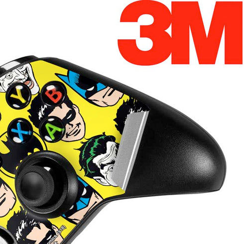DC Comics Batman Vintage Character Pattern - Joker and Robin Xbox One X Controller Skin