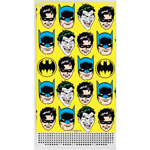DC Comics Batman Vintage Character Pattern - Joker and Robin Xbox Series S Skins