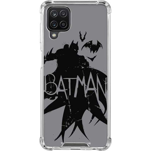 DC Comics Batman Silhouette Art Galaxy A12 Clear Case