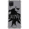 DC Comics Batman Silhouette Art Galaxy A12 Clear Case