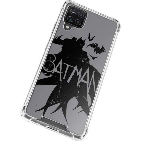 DC Comics Batman Silhouette Art Galaxy A12 Clear Case