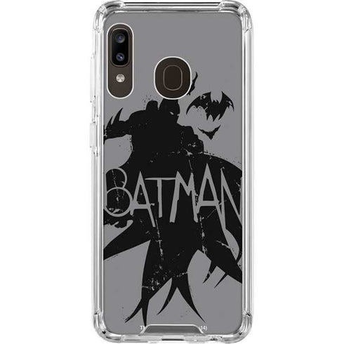 DC Comics Batman Silhouette Art Galaxy A30 Clear Case
