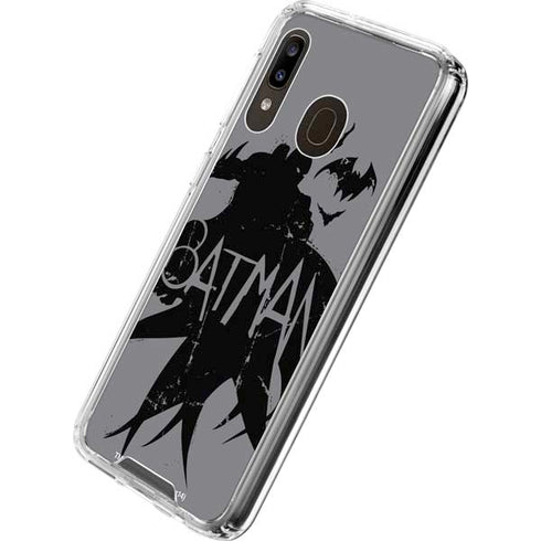 DC Comics Batman Silhouette Art Galaxy A30 Clear Case
