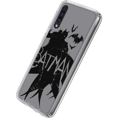 DC Comics Batman Silhouette Art Galaxy A50 Clear Case