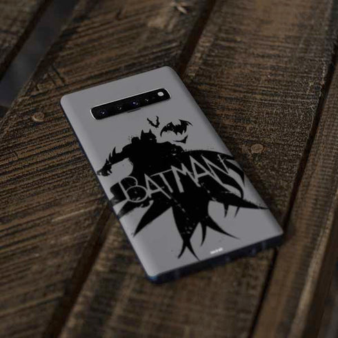 DC Comics Batman Silhouette Art Galaxy S10 Plus Skin
