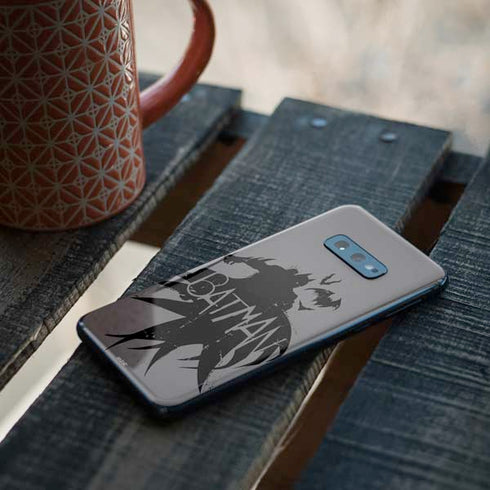 DC Comics Batman Silhouette Art Galaxy S10e Skin