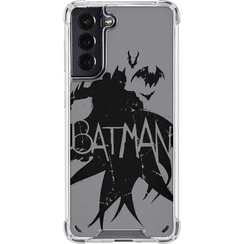 DC Comics Batman Silhouette Art Galaxy S21 5G Clear Case