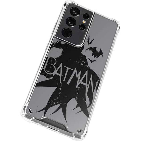 DC Comics Batman Silhouette Art Galaxy S21 Ultra 5G Clear Case