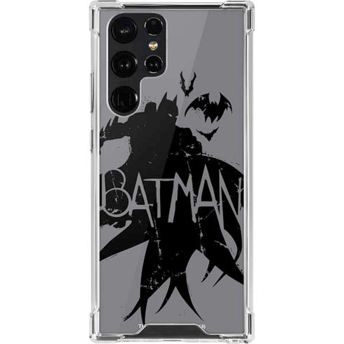 DC Comics Batman Silhouette Art Galaxy S22 Ultra Clear Case