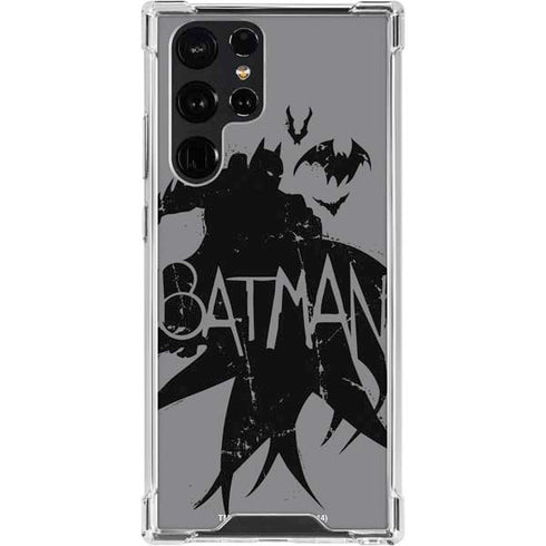 DC Comics Batman Silhouette Art Galaxy S24 Ultra Clear Case
