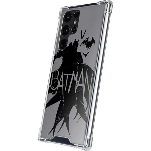 DC Comics Batman Silhouette Art Galaxy S24 Ultra Clear Case