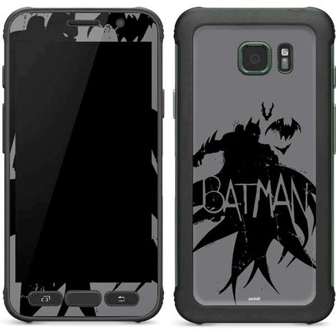 DC Comics Batman Silhouette Art Galaxy S7 Active Skin