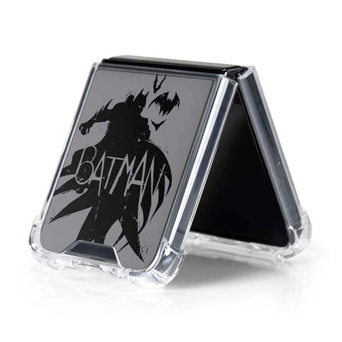 DC Comics Batman Silhouette Art Galaxy Z Flip5 5G Clear Case
