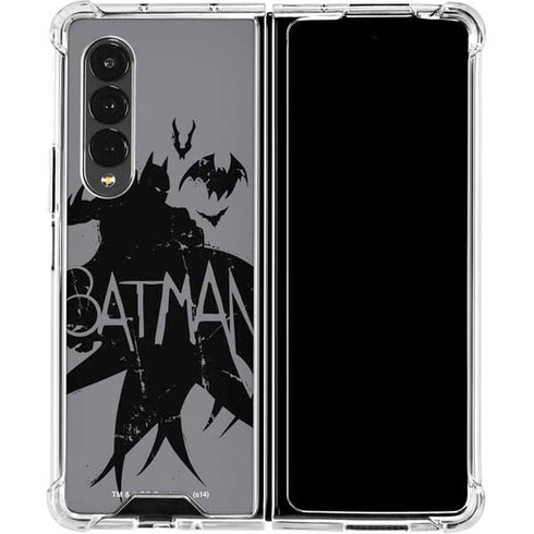 DC Comics Batman Silhouette Art Galaxy Z Fold4 5G Clear Case