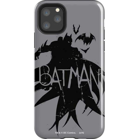 DC Comics Batman Silhouette Art iPhone 11 Pro Max Impact Case