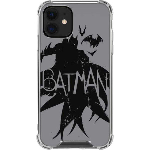 DC Comics Batman Silhouette Art iPhone 12 Mini Clear Case